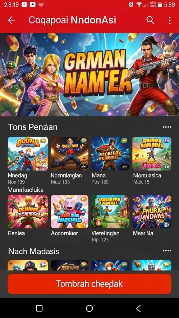 Tampilan awal game 8055 yang menawan.