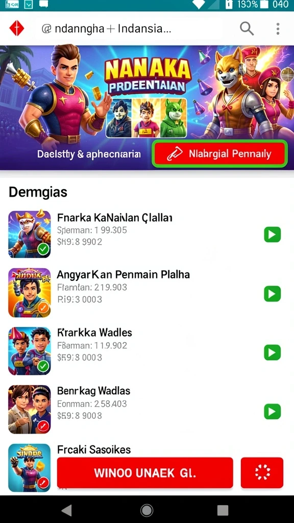 Tampilan antarmuka BOLA88 yang intuitif dan menarik.