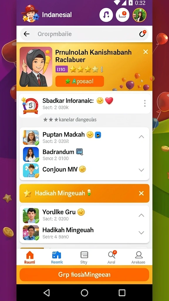 Tampilan antarmuka yang bersih dan menarik.