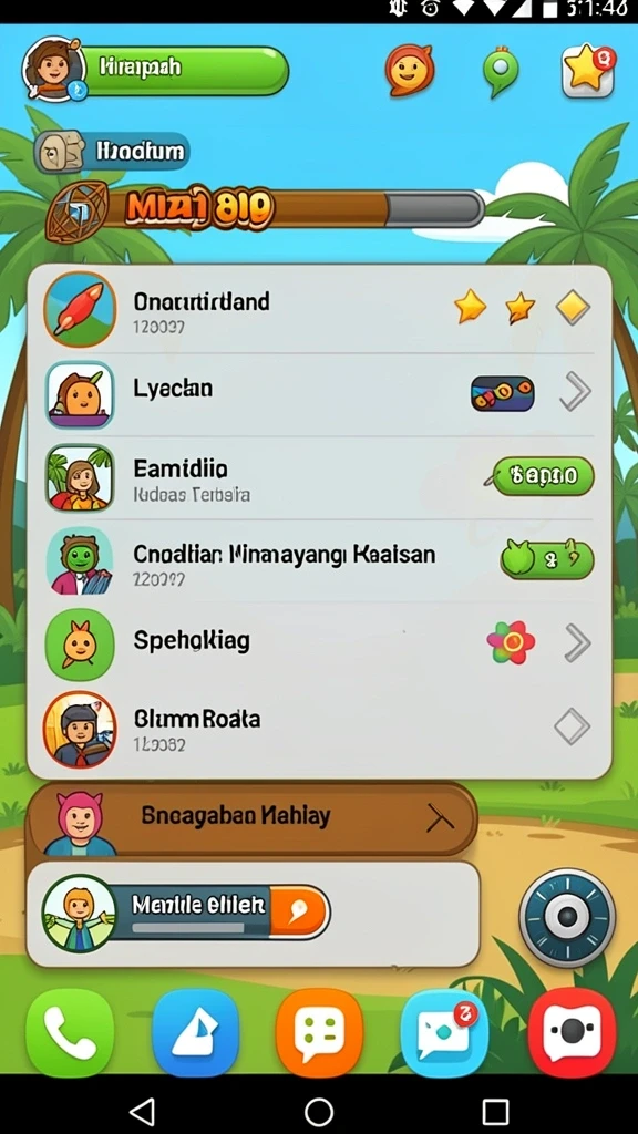 Tangkap layar menunjukkan antarmuka pengguna yang jelas dan menarik.