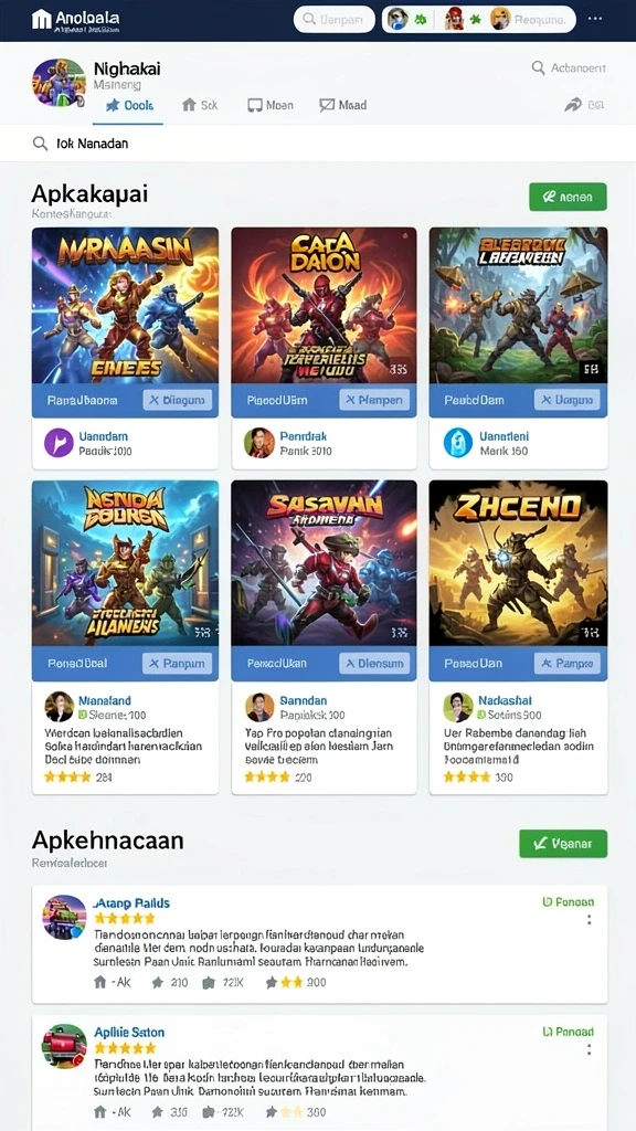 Screenshot menunjukkan tampilan antarmuka yang menarik dan pengguna yang aktif.