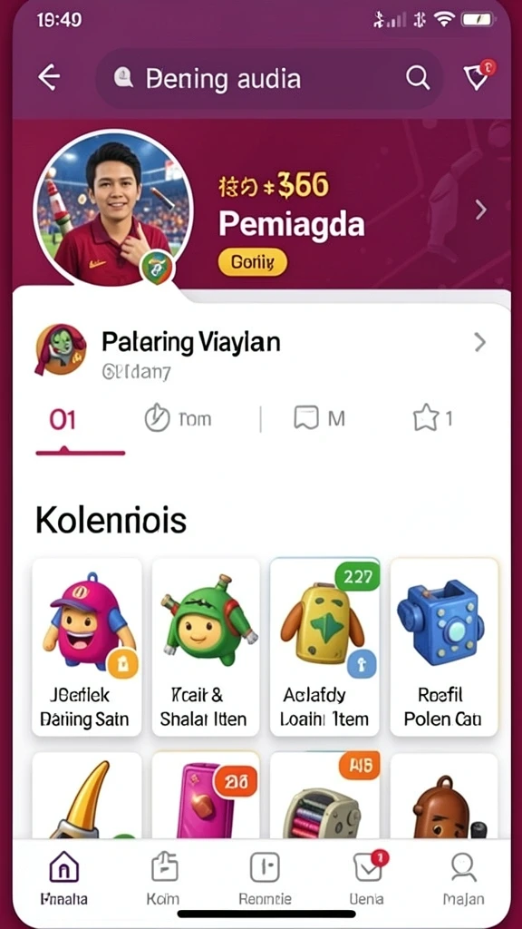 Tampilan antarmuka yang menarik dan modern.