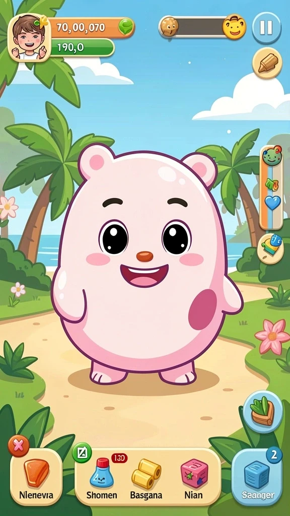 Tampilan awal aplikasi GAMERP yang menarik.