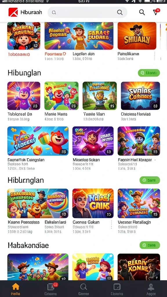 Tampilan awal yang menarik dan intuitif.