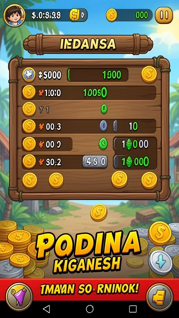 Screenshot yang menunjukkan berbagai mode permainan menarik.