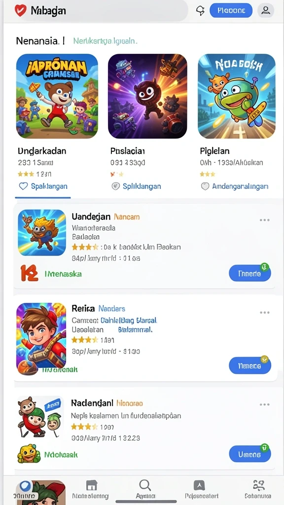Tampilan antarmuka yang sederhana dan mengundang.