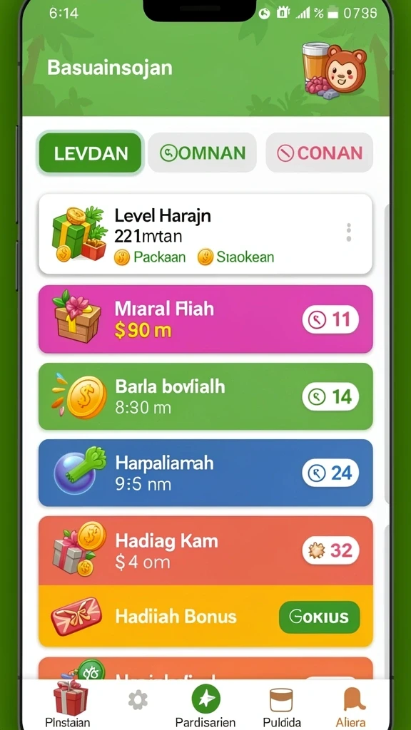 Pilihan berbagai jenis permainan togel dari 2D hingga 4D.