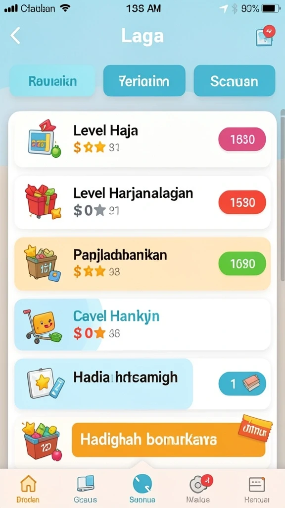 Lingkungan yang indah dan detail yang menawan.