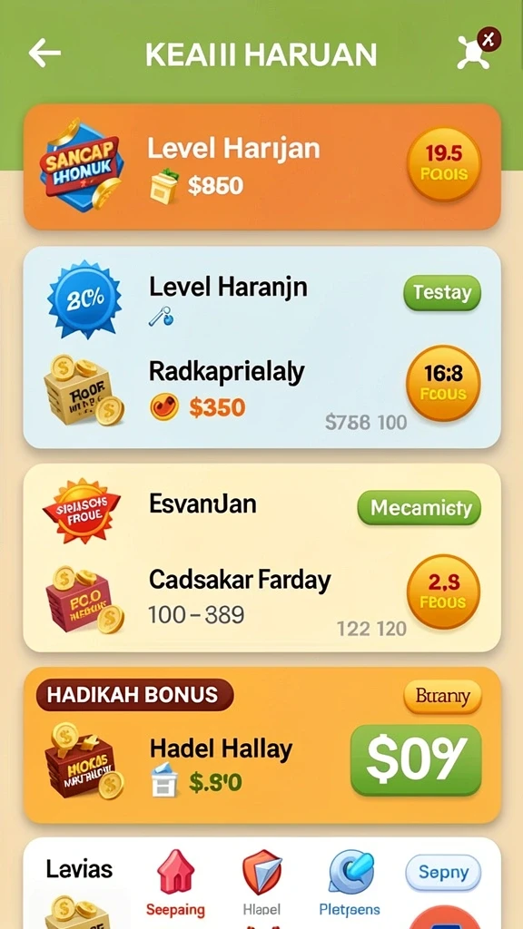 Screenshot menampilkan tampilan awal permainan dengan karakter utama.
