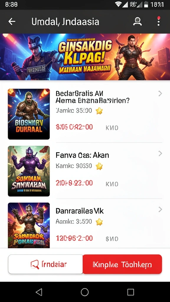 Tampilan antarmuka yang ramah pengguna.