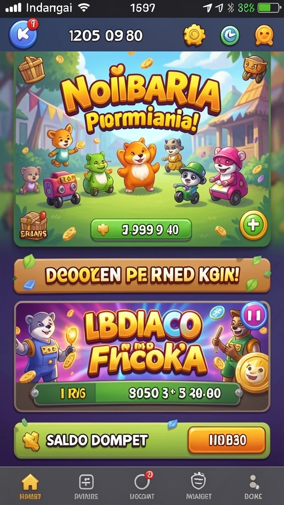 Karakter unik dengan kemampuan berbeda di setiap level.