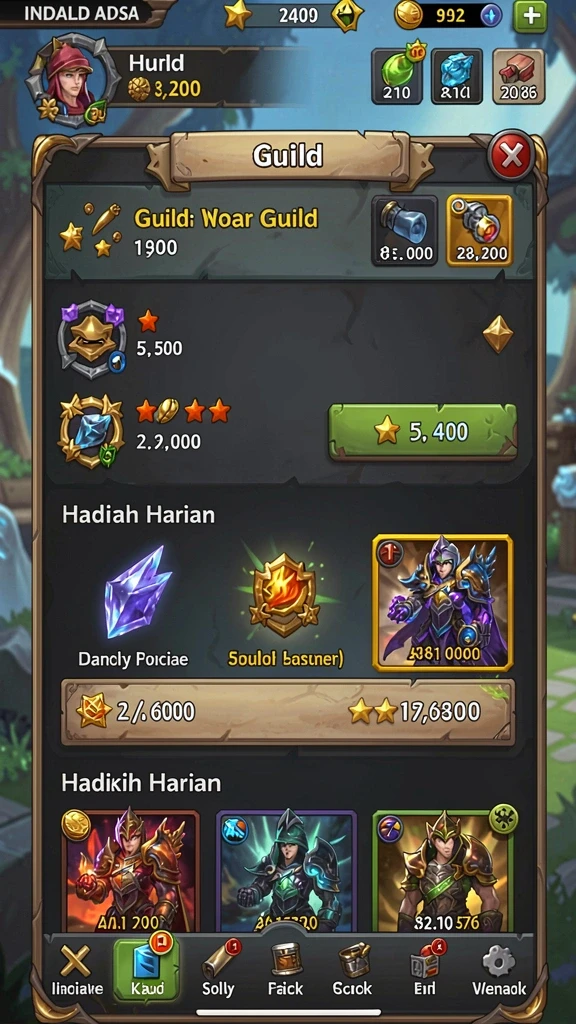 Berbagai pilihan tema permainan slot.