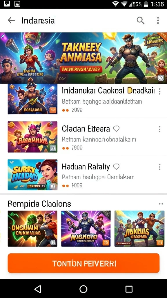 Fitur chat langsung untuk berinteraksi dengan pemain lain.