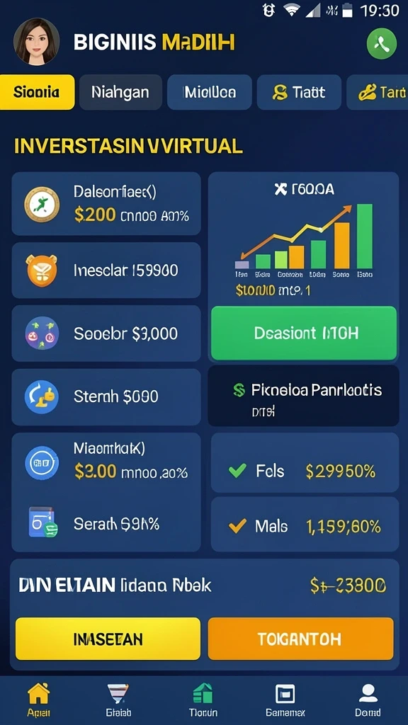 Tangkapan layar dari menu karakter yang dapat diupgrade.