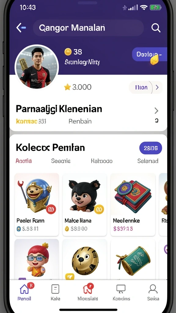 Tampilan antarmuka aplikasi yang user-friendly.