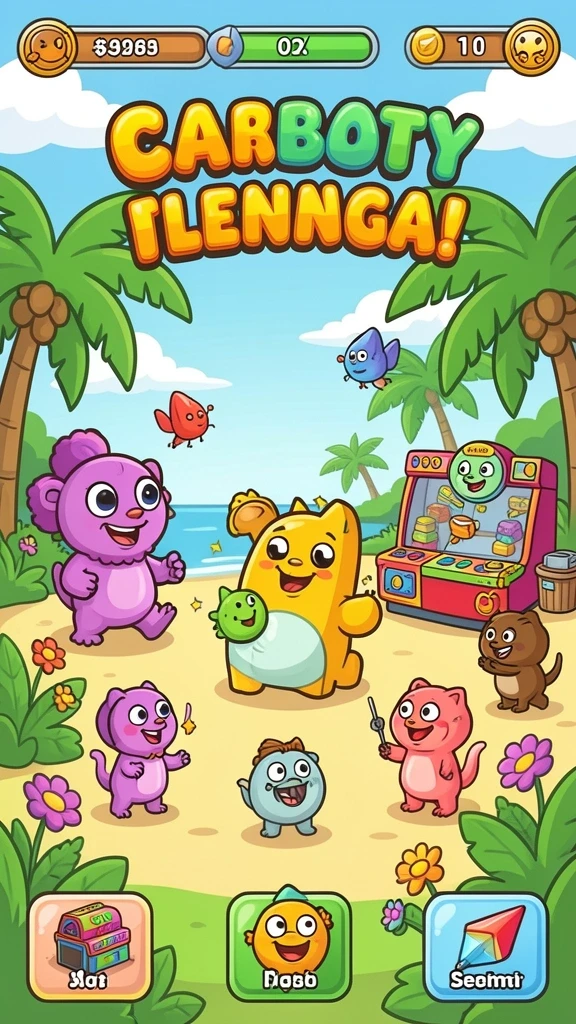 Screenshot menunjukkan pemandangan indah dari salah satu level.