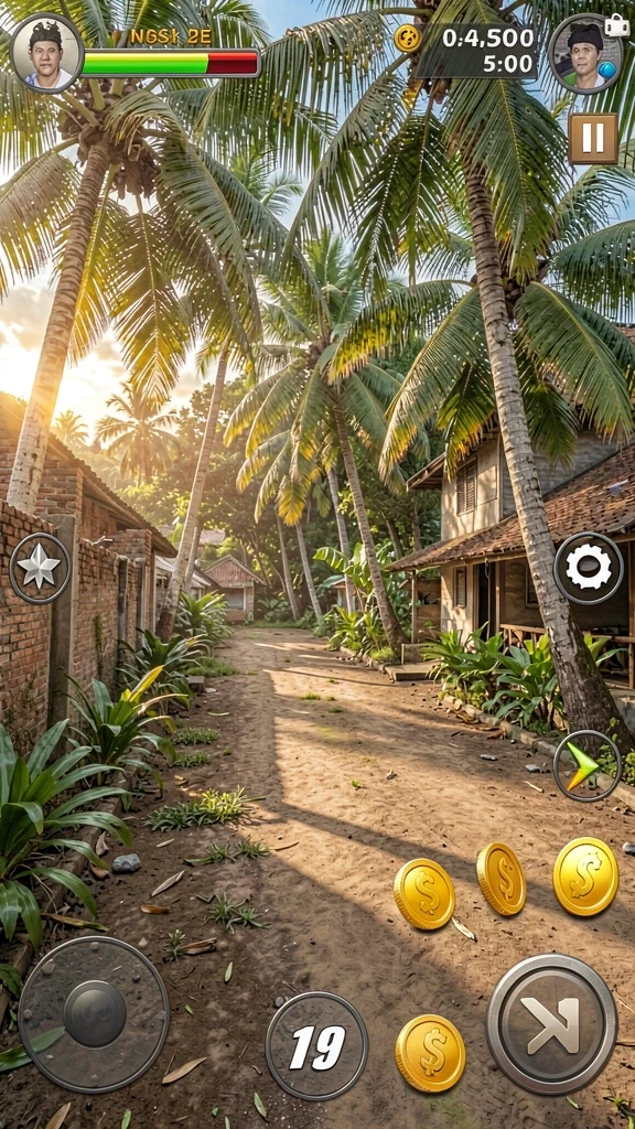 Mode multiplayer yang memungkinkan bersaing dengan teman.