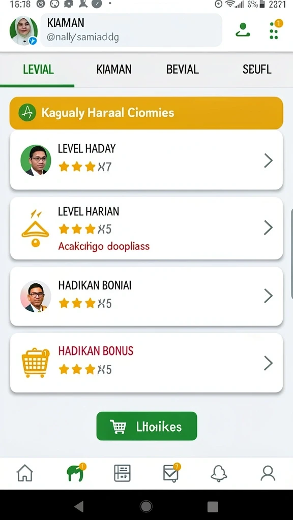 Tampilan antarmuka yang intuitif dan mudah dinavigasi.