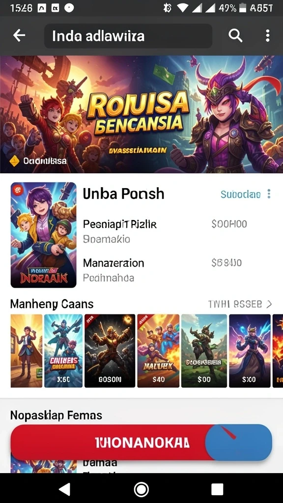 Beragam pilihan permainan yang menarik.